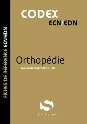 Couverture du produit · Codex orthopédie