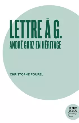 Couverture du produit · Lettre à G