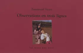 Couverture du produit · Observations en trois lignes