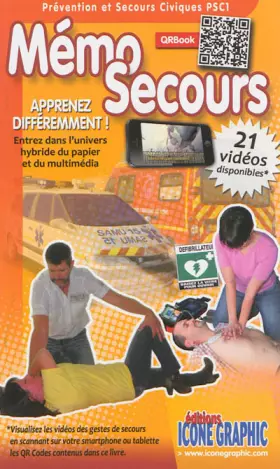 Couverture du produit · Livre Memo-Secours PSC1 - QRbook
