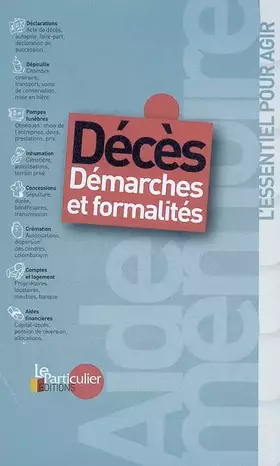 Couverture du produit · Décès: Démarches et formalités