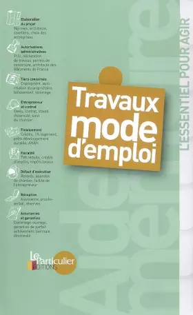 Couverture du produit · Travaux : Mode d'emploi