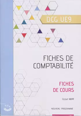 Couverture du produit · Comptabilité: Fiches de cours du DCG UE9