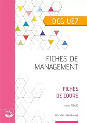 Couverture du produit · Fiches de management: DCG UE7