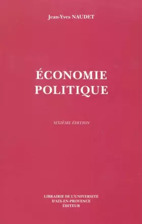 Couverture du produit · Economie politique