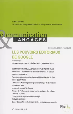 Couverture du produit · COMMUNICATION ET LANGAGES 188