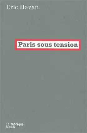 Couverture du produit · Paris sous tension