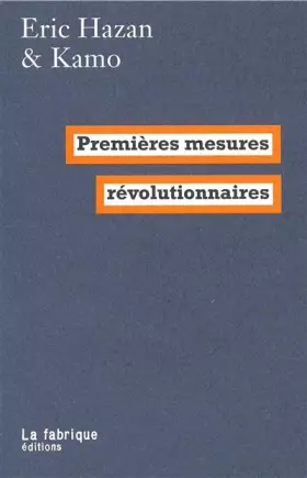Couverture du produit · Premières mesures révolutionnaires