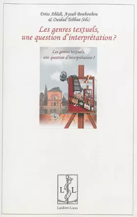 Couverture du produit · Les Genres Textuels, une Question d'Interprétation ?