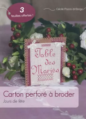 Couverture du produit · Carton perforé à broder: Jours de fête