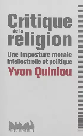Couverture du produit · Critique de la religion