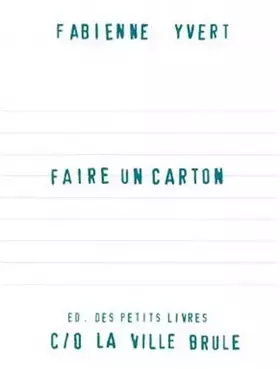 Couverture du produit · Faire un carton