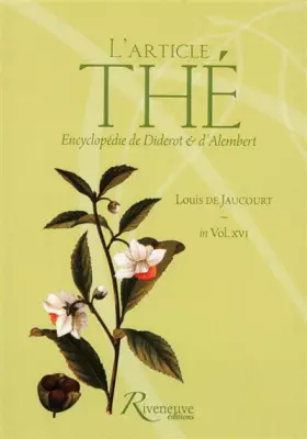 Couverture du produit · L'article thé