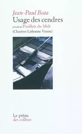 Couverture du produit · Usage des Cendres