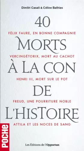 Couverture du produit · Les 40 Morts à la con de l'histoire !