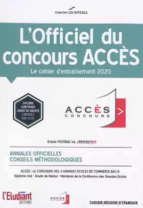 Couverture du produit · L'Officiel du concours ACCES