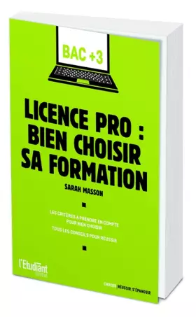 Couverture du produit · Licence pro : bien choisir sa formation