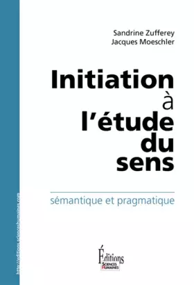 Couverture du produit · Initiation à l'étude du Sens