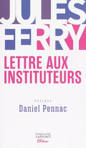 Couverture du produit · Lettre aux instituteurs