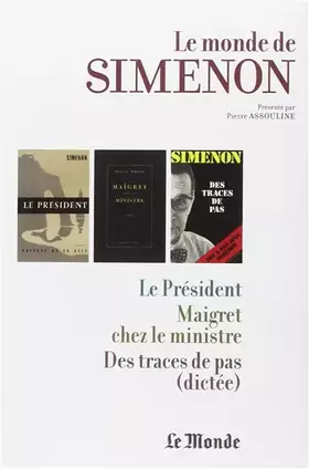 Couverture du produit · MONDE DE SIMENON T21 POLITIQUE