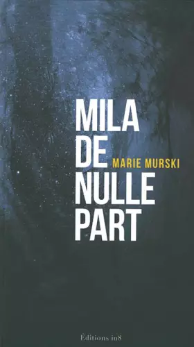 Couverture du produit · Mila de nulle part