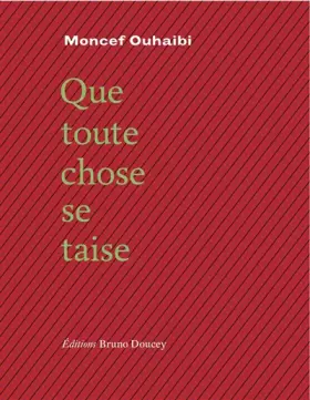 Couverture du produit · Que toute chose se taise