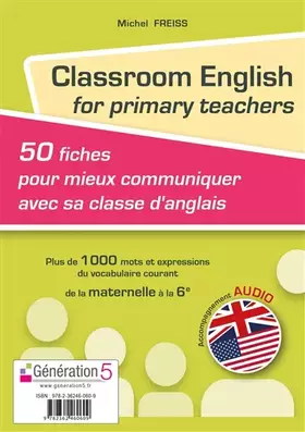 Couverture du produit · Classroom English for primary teachers