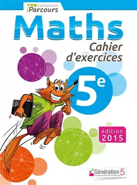 Couverture du produit · Maths 5e iParcours: Cahier d'exercices