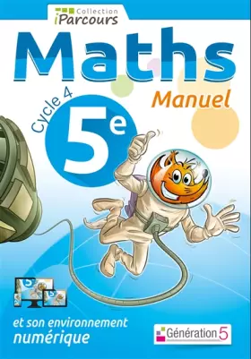 Couverture du produit · Manuel iParcours maths cycle 4 - 5e