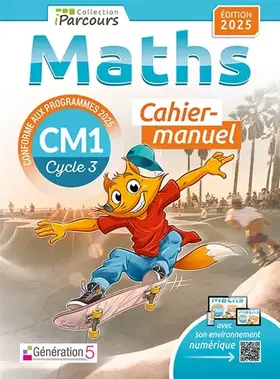 Couverture du produit · Maths CM1 iParcours: Cahier-manuel
