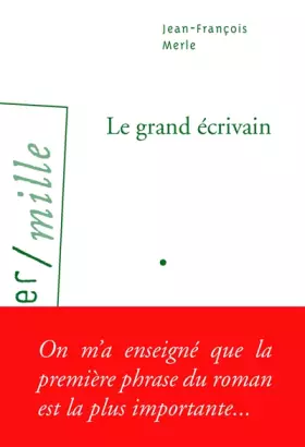 Couverture du produit · Le grand écrivain