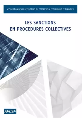 Couverture du produit · Les Sanctions en procédures collectives