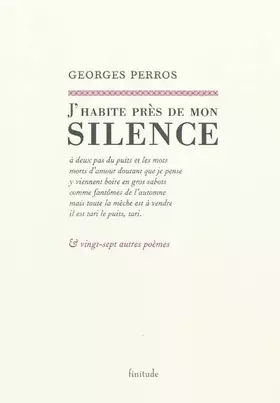 Couverture du produit · J'habite près de mon silence