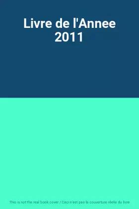 Couverture du produit · Livre de l'Annee 2011