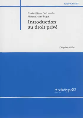 Couverture du produit · Introduction au droit privé