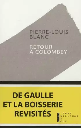 Couverture du produit · Retour à Colombey