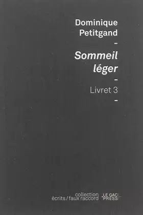 Couverture du produit · Sommeil léger: Livret 3