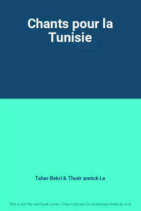 Couverture du produit · Chants pour la Tunisie