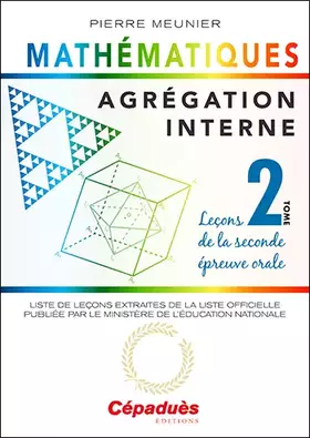 Couverture du produit · Agrégation interne de mathématiques (tome 2)