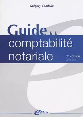 Couverture du produit · Guide de la comptabilité notariale