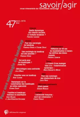 Couverture du produit · Savoir Agir N47