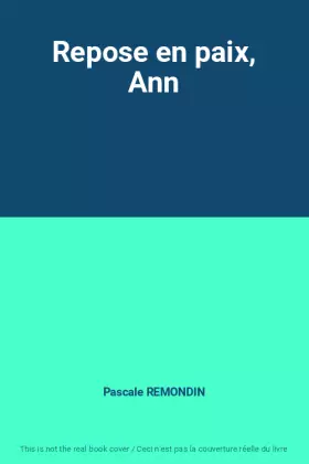 Couverture du produit · Repose en paix, Ann