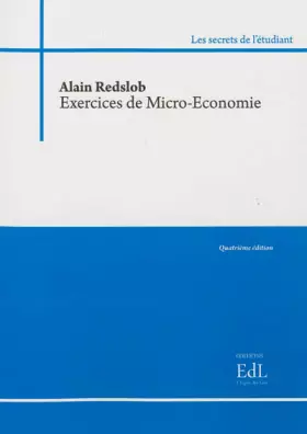 Couverture du produit · Exercices de micro-économie