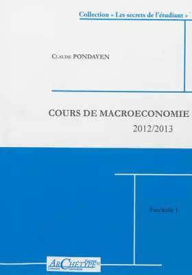 Couverture du produit · Cours de Macroéconomie