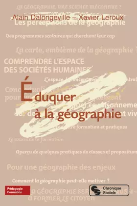 Couverture du produit · Éduquer à la géographie