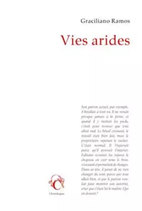 Couverture du produit · Vies Arides