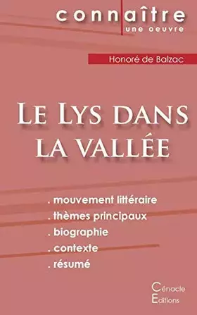 Couverture du produit · Fiche de lecture Le Lys dans la vallée (Analyse littéraire de référence et résumé complet)