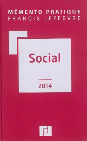 Couverture du produit · Mémento Social 2014