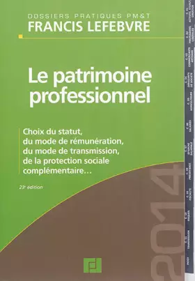 Couverture du produit · Le patrimoine professionnel