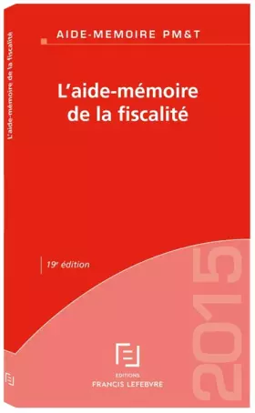 Couverture du produit · L'aide-mémoire de la fiscalité